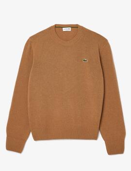 LACOSTE JERSEY MARRON PUNTO