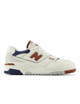 NEW BALANCE ZAPATILLA 550 BEIGE AZUL ROJO