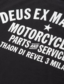 DEUS CAMISETA NEGRA MILANO ADDRESS