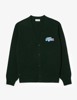 LACOSTE CHAQUETA PUNTO VERDE