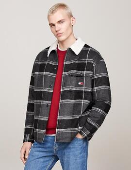 TOMMY SHERPA BLACK CHECK