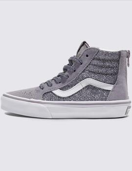 VANS SK8ZIP GLITTER GUMMETAL