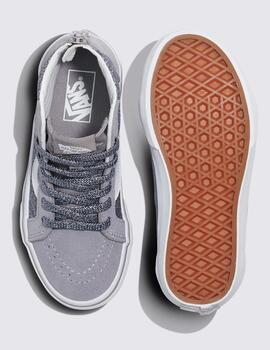 VANS SK8ZIP GLITTER GUMMETAL