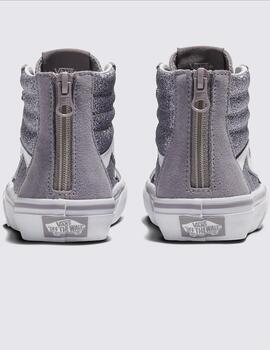 VANS SK8ZIP GLITTER GUMMETAL