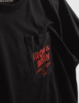 IRON RESIN CAMISETA RIDE SLIDE NEGRA