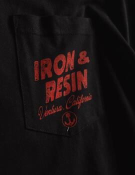 IRON RESIN CAMISETA RIDE SLIDE NEGRA