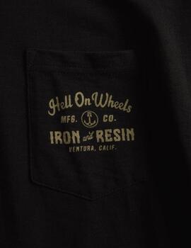 IRON RESIN CAMISETA HELL ON WHEELS NEGRA