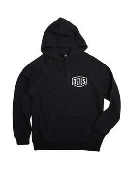 DEUS HOODIE NEGRA MILANO ADDRESS