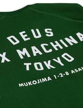 DEUS SUDADERA VERDE TOKYO ADRESS