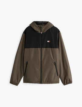 TOMMY CORTAVIENTOS VERDE FLEECE LINED