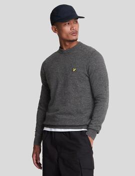 LYLE&SCOTT JERSEY PUNTO GRIS CABLE