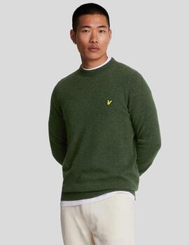 LYLE&SCOTT JERSEY VERDE LAMBSWOOL BLEND