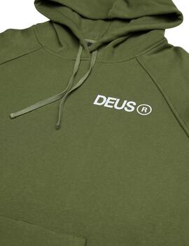 DEUS HOODIE VERDE BEAMS CORDURA