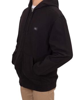 CALVIN KLEIN SUDADERA ZIP NEGRA