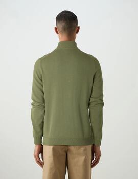 LACOSTE JERSEY VERDE 1/4 ZIP