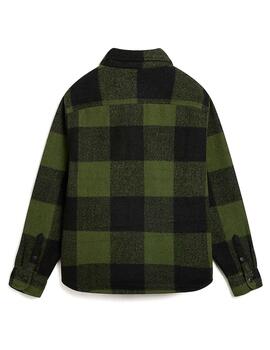 VANS CAMISA VERDE CUADROS DENBY FUZZY