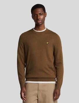 LYLE&SCOTT JERSEY MARRON JUMPER