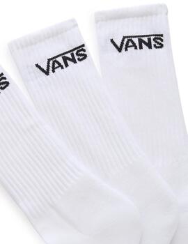 VANS CALCETINES BLANCOS CLASSIC ROX PACK3