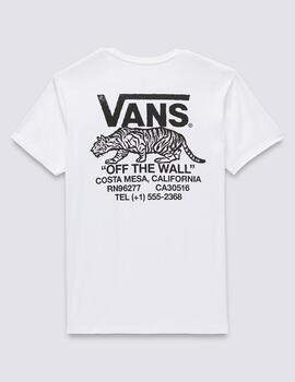 VANS CAMISETA BLANCA SNEAKY