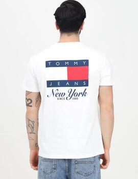 TOMMY CAMISETA ECRU HERITAGE FLAG