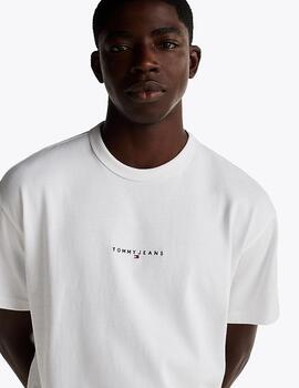 TOMMY CAMISETA BLANCA LINEAR LOGO