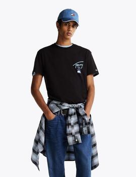 TOMMY CAMISETA NEGRA SIGNATURE