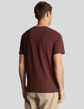 LYLE&SCOTT CAMISETA BURGUNDY