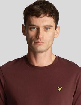 LYLE&SCOTT CAMISETA BURGUNDY