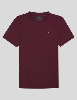 LYLE&SCOTT CAMISETA BURGUNDY