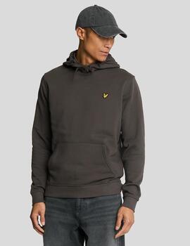 LYLE&SCOTT HOODIE GUNMETAL