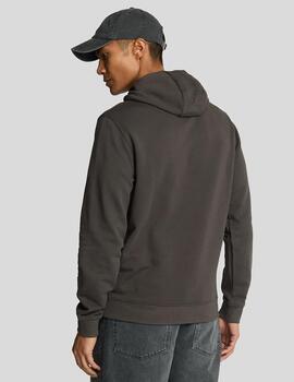 LYLE&SCOTT HOODIE GUNMETAL