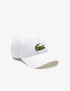 LACOSTE GORRA BLANCA LOGO TOALLA