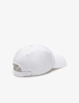 LACOSTE GORRA BLANCA LOGO TOALLA