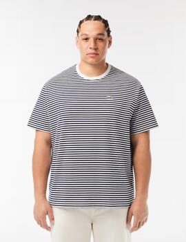 LACOSTE CAMISETA RAYAS MARINO CLASSIC FIT