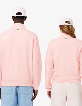 LACOSTE SUDADERA ZIP ROSA