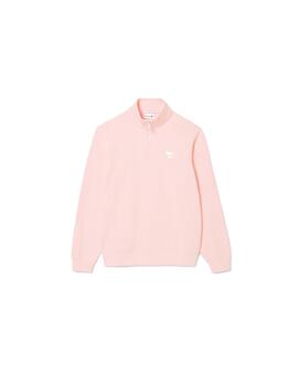 LACOSTE SUDADERA ZIP ROSA