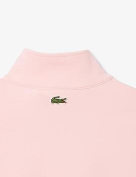 LACOSTE SUDADERA ZIP ROSA