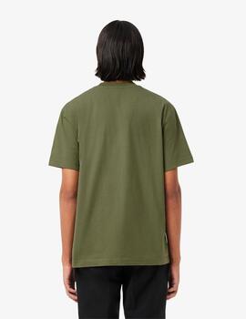 LACOSTE CAMISETA VERDE KAKI CLASSIC FIT