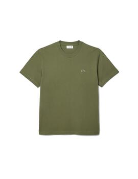 LACOSTE CAMISETA VERDE KAKI CLASSIC FIT