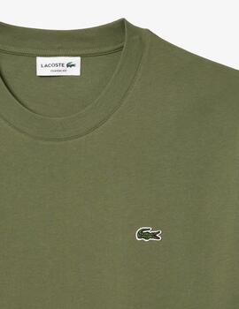 LACOSTE CAMISETA VERDE KAKI CLASSIC FIT