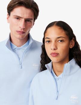 LACOSTE SUDADERA ZIP AZUL BEBÉ