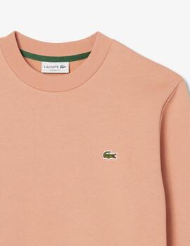 LACOSTE SUDADERA SALMÓN BÁSICA