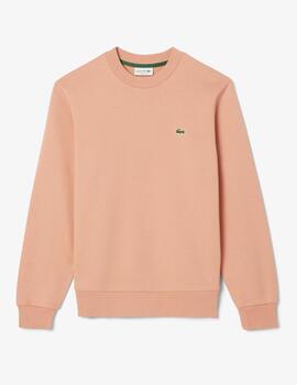 LACOSTE SUDADERA SALMÓN BÁSICA