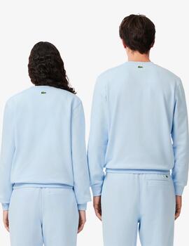 LACOSTE SUDADERA AZUL BEBE LOGO