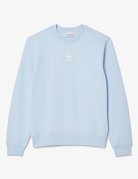 LACOSTE SUDADERA AZUL BEBE LOGO