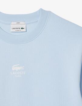 LACOSTE SUDADERA AZUL BEBE LOGO