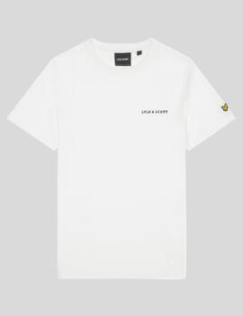 LYLE&SCOTT CAMISETA BLANCA EMBROIDERED