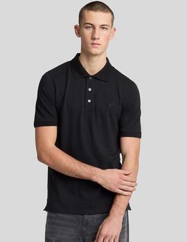 LYLE&SCOTT POLO JET BLACK SUPERFINE