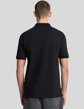 LYLE&SCOTT POLO JET BLACK SUPERFINE