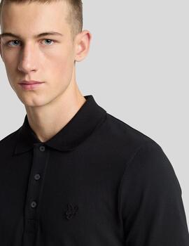 LYLE&SCOTT POLO JET BLACK SUPERFINE